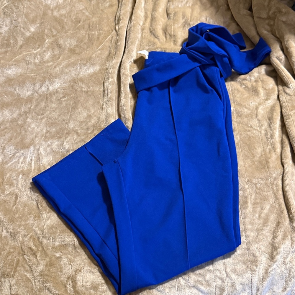 SHEIN Royal Blue Curve Pants